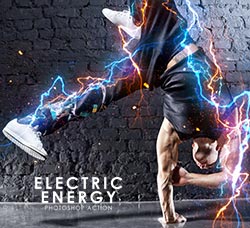 极品PS动作－激光电流(含高清视频教程)：Electric Energy Photoshop Action